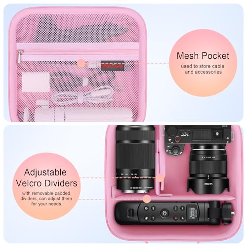 Image of Elonbo Case for Sony ZV-E10 / ZVE10 II /Alpha 6700 / A6400 / A6100 / A7 Camera