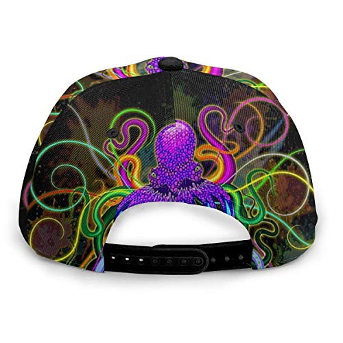 Dreamfy Hippie Trippy Psychedelic Octopus Unisex 3D Printing Snapback Caps Adjustable Hat Trucker Hats Baseball Cap #TOP4