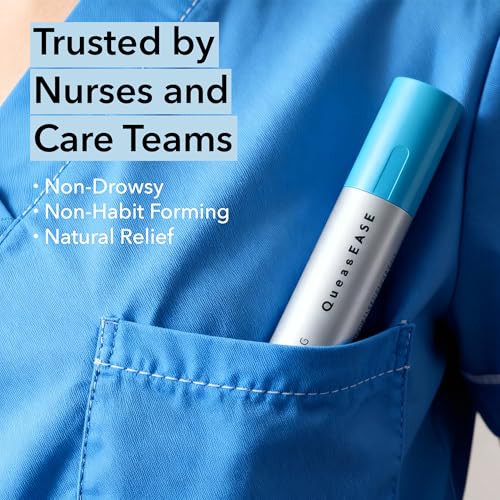 Image of QueaseEASE Aromatic Nasal Inhaler for Nausea, Motion & Morning Sickness, GLP-1 Nausea, Chemo Queasiness, - Drug-Free Essential Oil Stick for Fast, Portable Relief from Queasy Moments