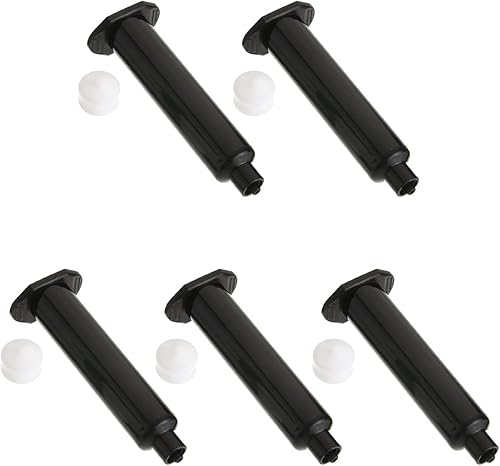 Auniwaig 5 dispensadores de 10 cc para soldadura de conos de pegamento, accesorios de 0.3fl oz, dispensador de líquido de tubo adhesivo negro con