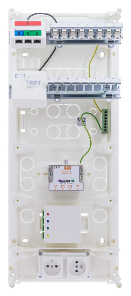SIEMENS - Coffret De Communication Grade 3 TV - 8 RJ45