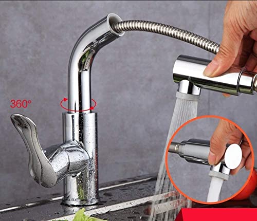 Robinet de cuisine évier multifonctionnel noir chrome rotatif 360° - 3