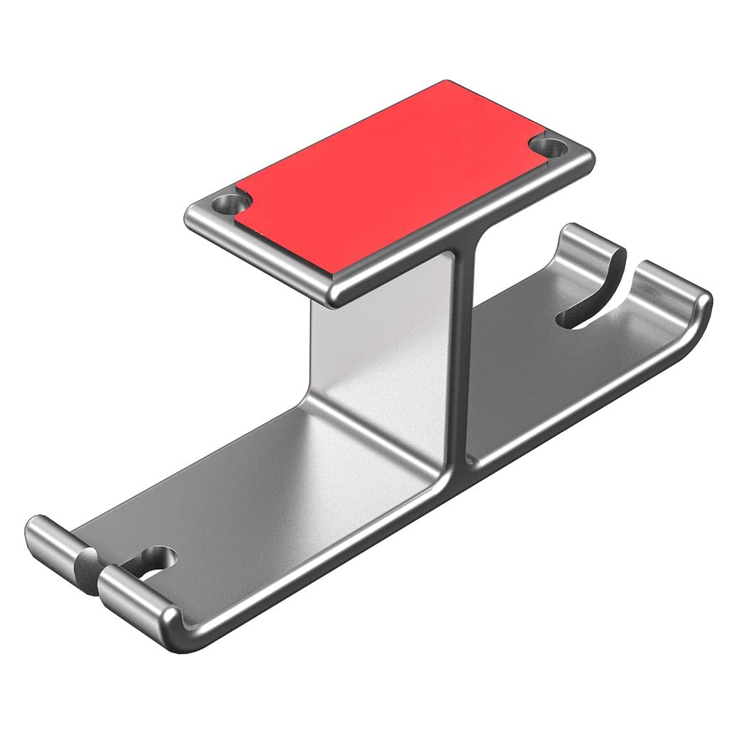UJEAVETTE Universal Aluminum Under Desk Headphone Hanger Headset Holder Stand Silver-image-45