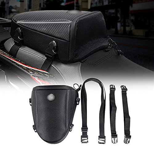 Sac de siège arrière moto universel noir pour outils de voyage