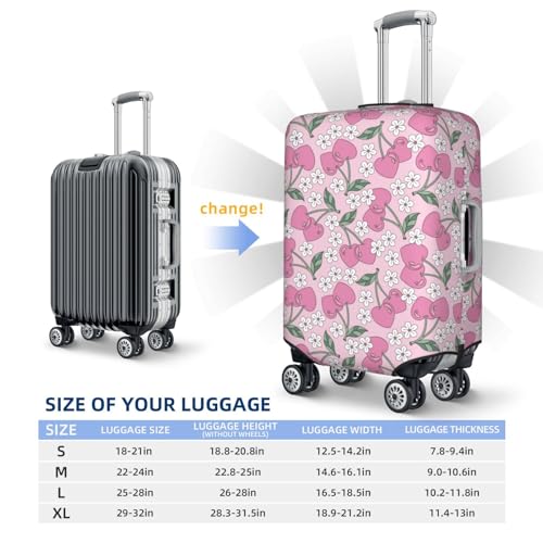 Travel Luggage Cover - Cute Berry No.1062 Washable Suitcase Covers Protector Fits 18-32 Inch Luggage4
