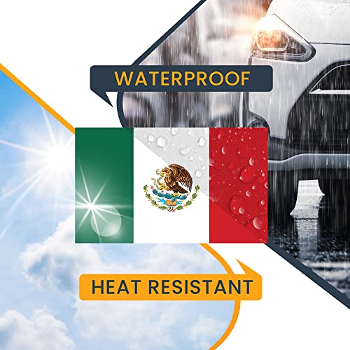 Image of Magnet Me Up Mexican Mexico Flag Car Magnet Decal, 5x8 Inches, Heavy Duty Automotive Magnet for Car, Truck SUV'
