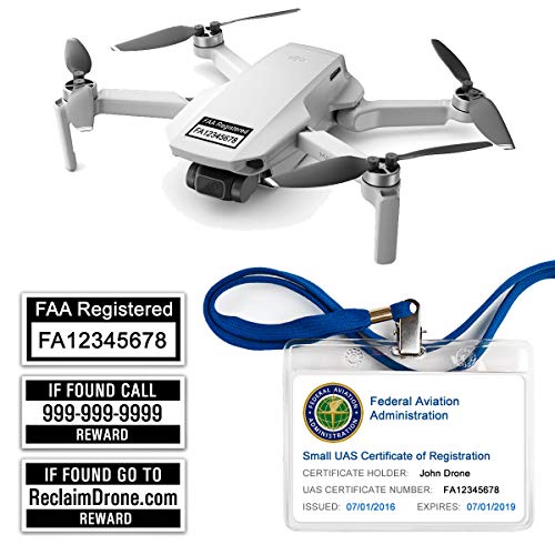 FAA Drone Labels (2 Sets of 3) + FAA UAS