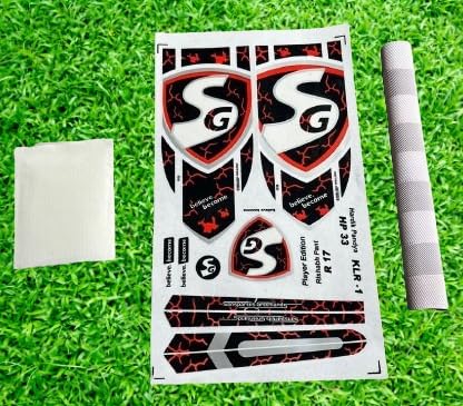 Abhishek Sharma wc 2026 Edition bt-13 red Cricket bat Sticker with Grip and Fiber Tape-image-10