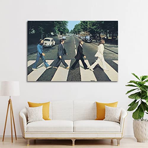 Poster de groupe d’art The Beatles – Peinture décorative sur toile – Poster mural moderne pour chambre à coucher – 40 x 60 cm - Les Beatles, Paul McCartney, John Lennon, RIngo Starr, George Harrison Poster de groupe d'art The Beatles - Peinture décorative sur toile - Poster mural moderne pour chambre à coucher - 40 x 60 cm – Image 4