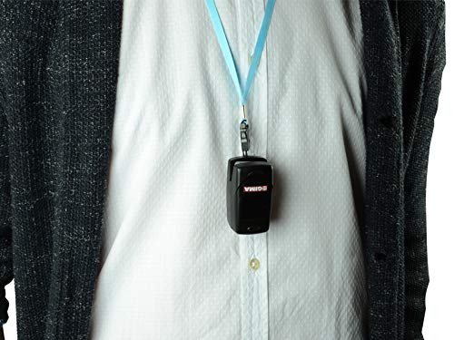 GIMA OXY 6 Pulse Oximeter attached to a lanyard worn by a person