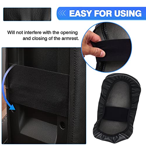 Image of Autorder Center Console Cover for 2020 2021 2022 2023 2024 Buick Encore GX Accessories Armrest Cover Anti-Scratch Middle Console Pad Leather Armrest Protector