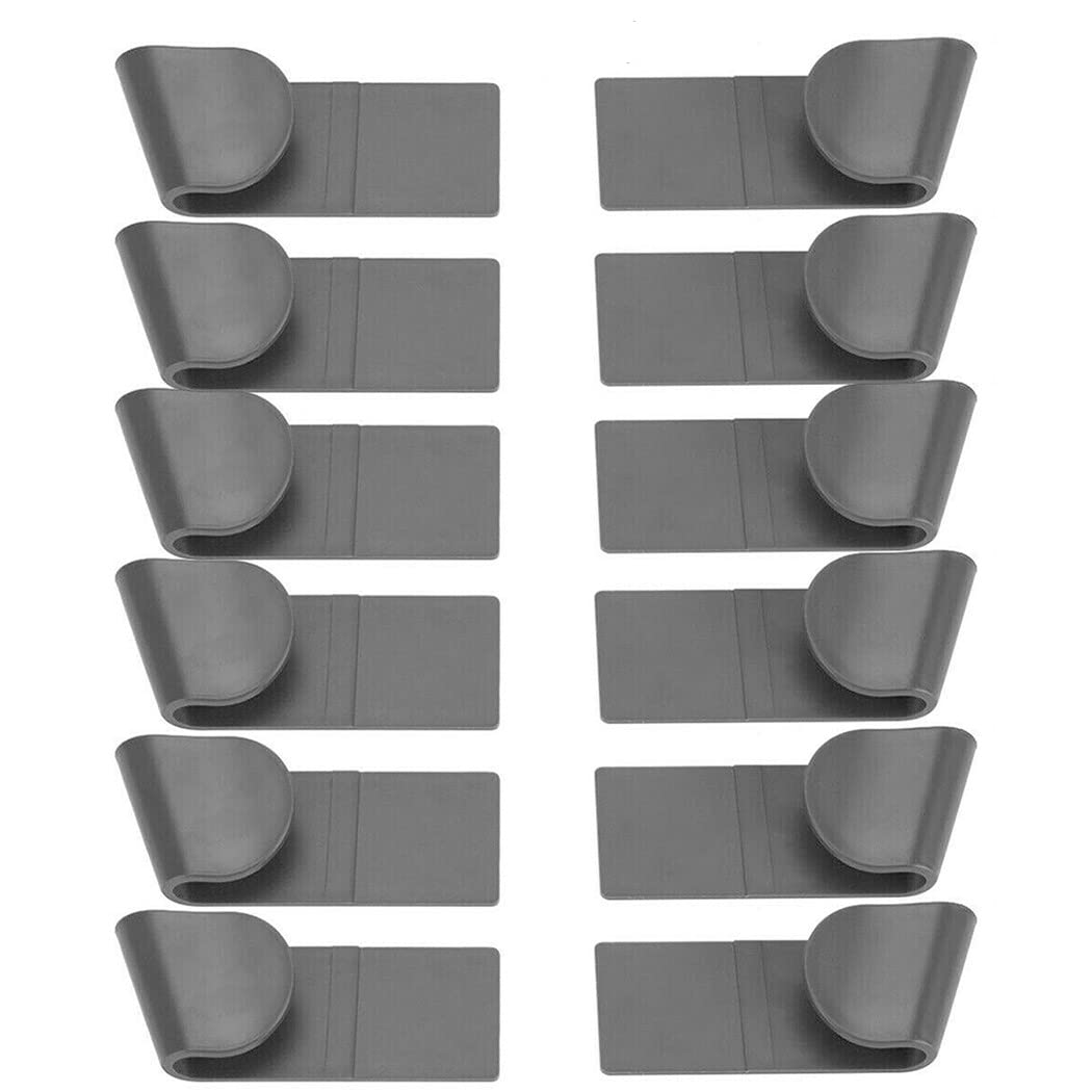 Sportarc 12Pcs Pot Lid Holder Household Punch-Free Door Pan Lid Organizer Wall-Mounted Household Pot Lid Storage Rack Kitchen Utensils