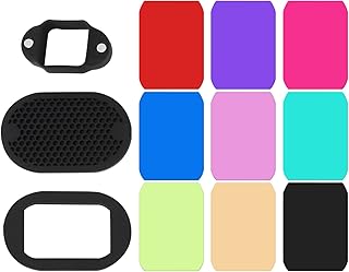 9PCS Flash Lighting Gel Filter Kit, Colored Overlays Transparent Color Film Lighting Gel Filter Photo Lights Gel Filters