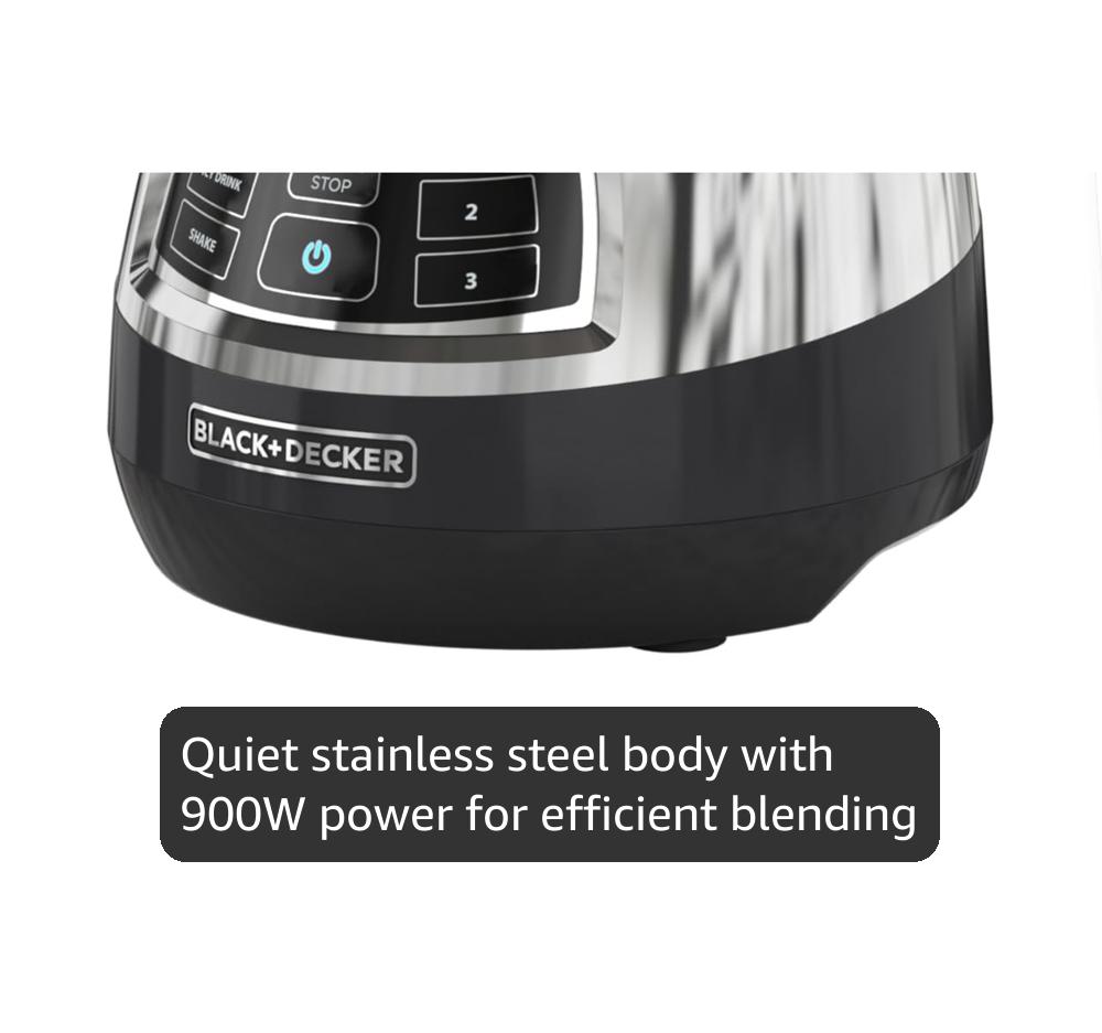 Amazon.com: Black+Decker Quiet Blender with 6-Cup Cyclone Glass