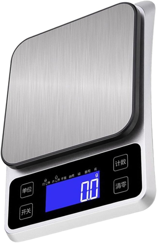 Digital Kitchen Scale 5kg Precision Gram Scale Rechargeable Battery for Cooking Baking Meal Prep