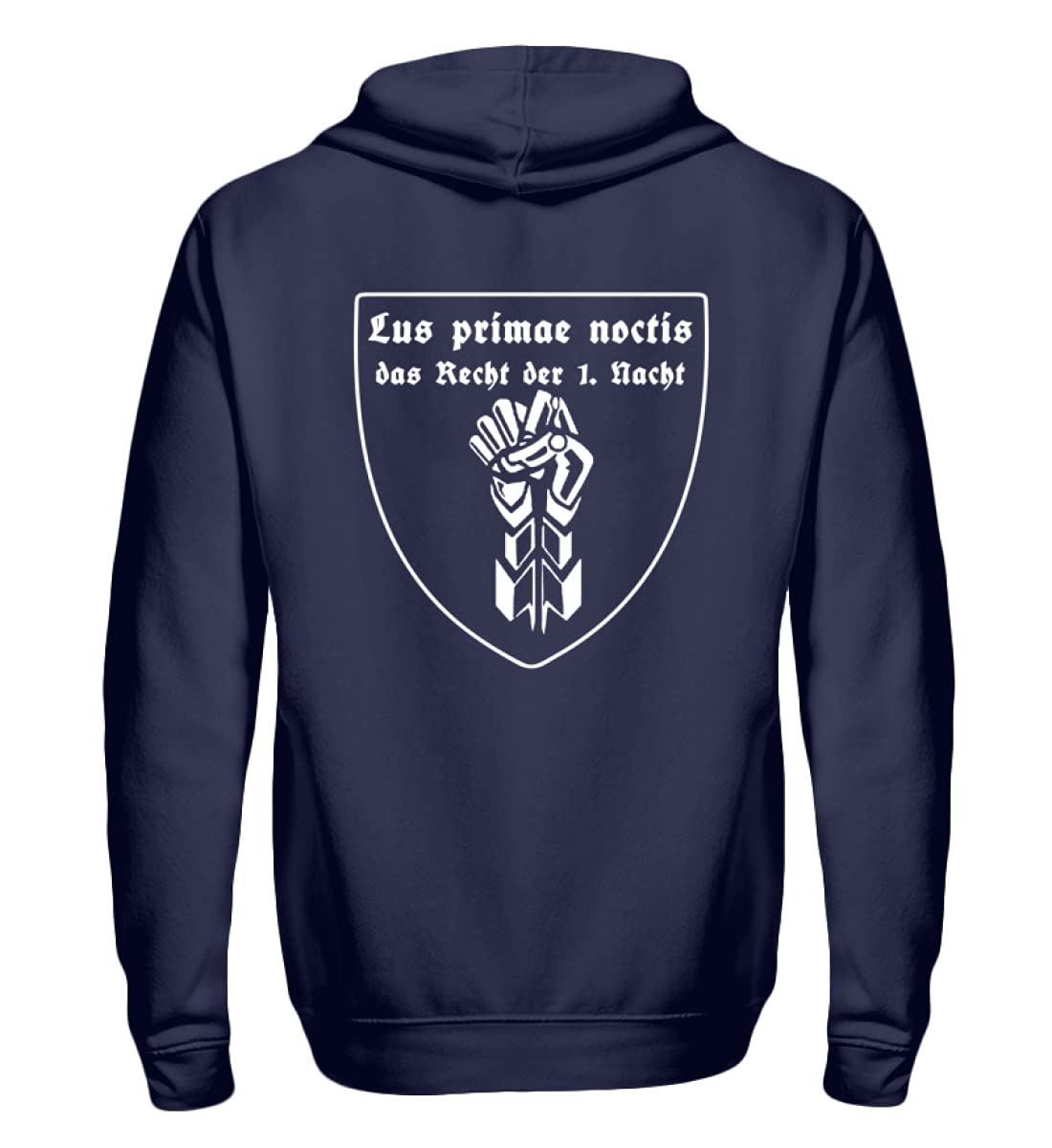 Sweat à capuche zippé LUS Primae Noctis bleu marine taille XL homme
