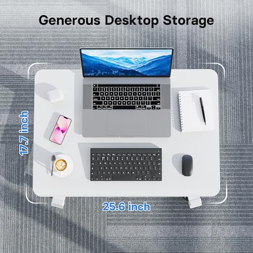 image for BONTEC Gas Spring Mobile Stand Up Desk, Rolling Standing Desk, Laptop 