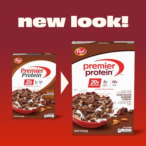 Premier Protein Chocolate Almond Protein Cereal, 9 oz Box - image 4