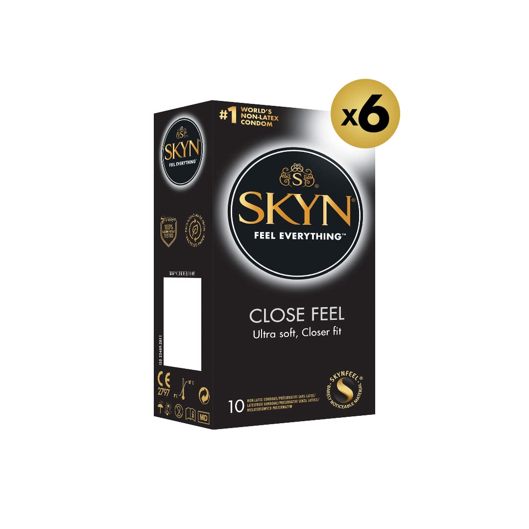 Skyn Close Feel - 50 preservativi senza lattice + 10 preservativi gratuiti (50 preservativi + 10 preservativi)