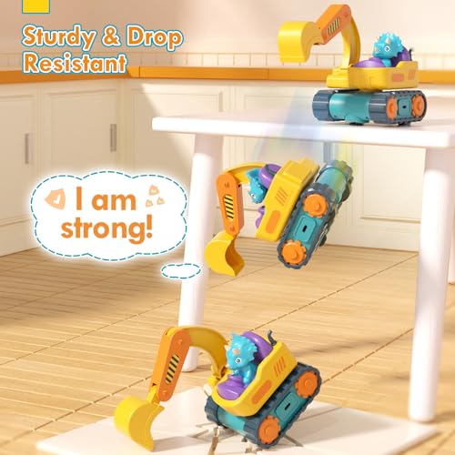 Lehoo Castle 2 Year Old Boy Toys, Remote Control Cars for Kids, Construction Toys Excavator Toy, 2 3 4 Year Old Boy Gifts - Image 7