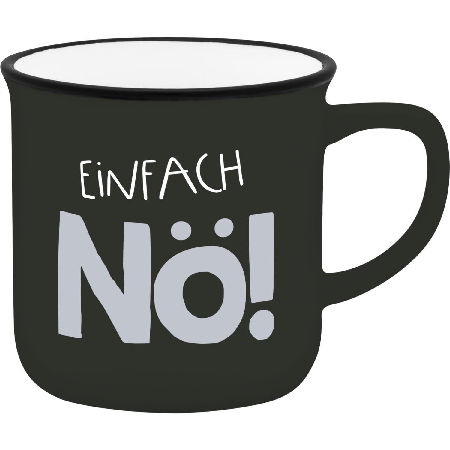GRUSS & CO Espresso Cup Motif Nö | Mini Cup Made of Porcelain, 10 cl, Cup with Gift bandole | Gift Friends, Birthday | 74752