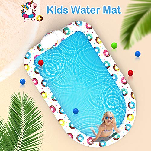 VATOS Splash Pad Sprinkler kinderbadje speelmat 170 x 115 cm waterspeelmat waterspeelgoed voor kinderen tuin outdoor… - Image 5