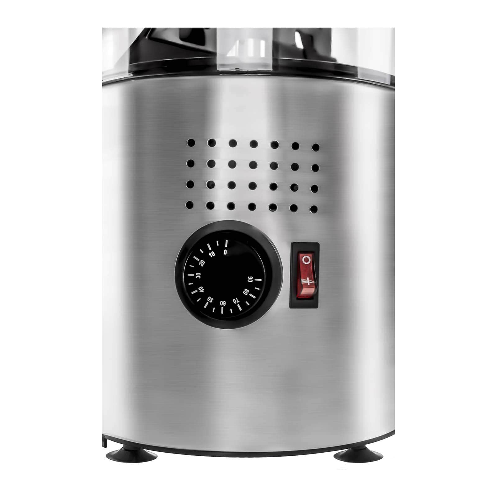 Royal Catering RCSS-3 - Dispenser per cioccolatini (capacità 3 l, 1200 W, 90 °C, Aletta), Colore: Argento