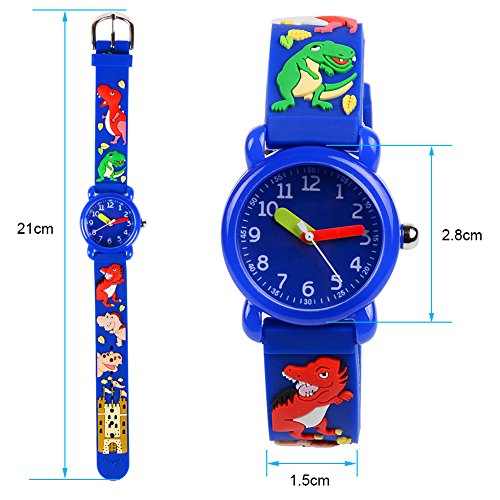 Venhoo Kids Watches 3D Cute Cartoon Waterproof Silicone Children Toddler Wrist Watches Time Teacher Gifts for 3-10 Ages Girls Boys Little Child2