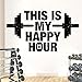 This Is My Happy Hour Gym Quotes Wall Sticker Vinyl Decoration Room Fitness Club Calcomanías Extraíble Bodybuilding Mural 57 * 100Cm