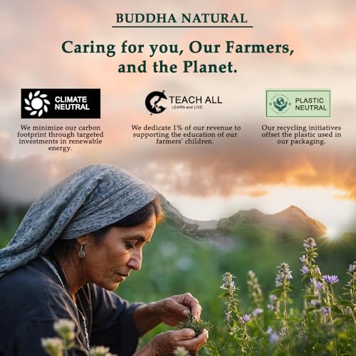 Image of Buddha Natural Black Hair Color Powder (50 Gram) - Get Instant Black Hair, Greys Coverage & Natural Shine | Ammonia-Free, Plant-Based Hair Color Powder