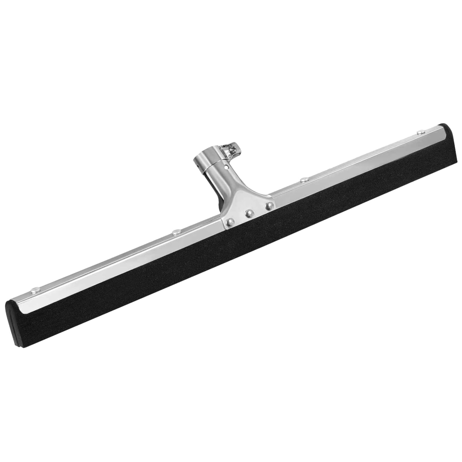 45cm 17.7″ Floor Squeegee, Wet Floor Wiper, Stainless Steel Rubber Squeegee - Corrosion-Resistant Indoor/Outdoor Floor Cleaner, Ideal Squeegee Mop for Car Wash, Pool, Home, Warehouse