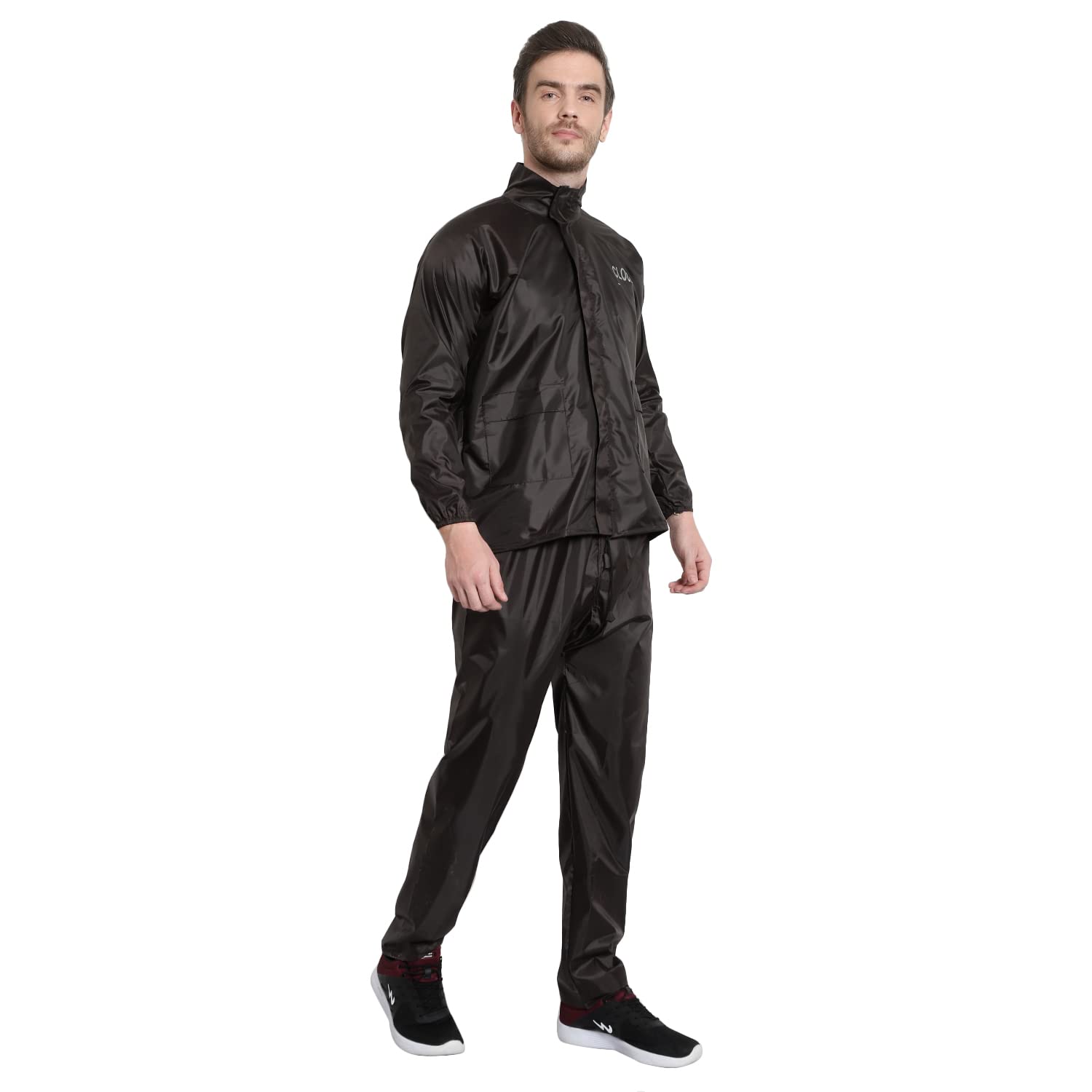 V MOBITE Men's Duffle Raincoat (RC20210002VM_Navy Blue, Black_Free Size)-image-29
