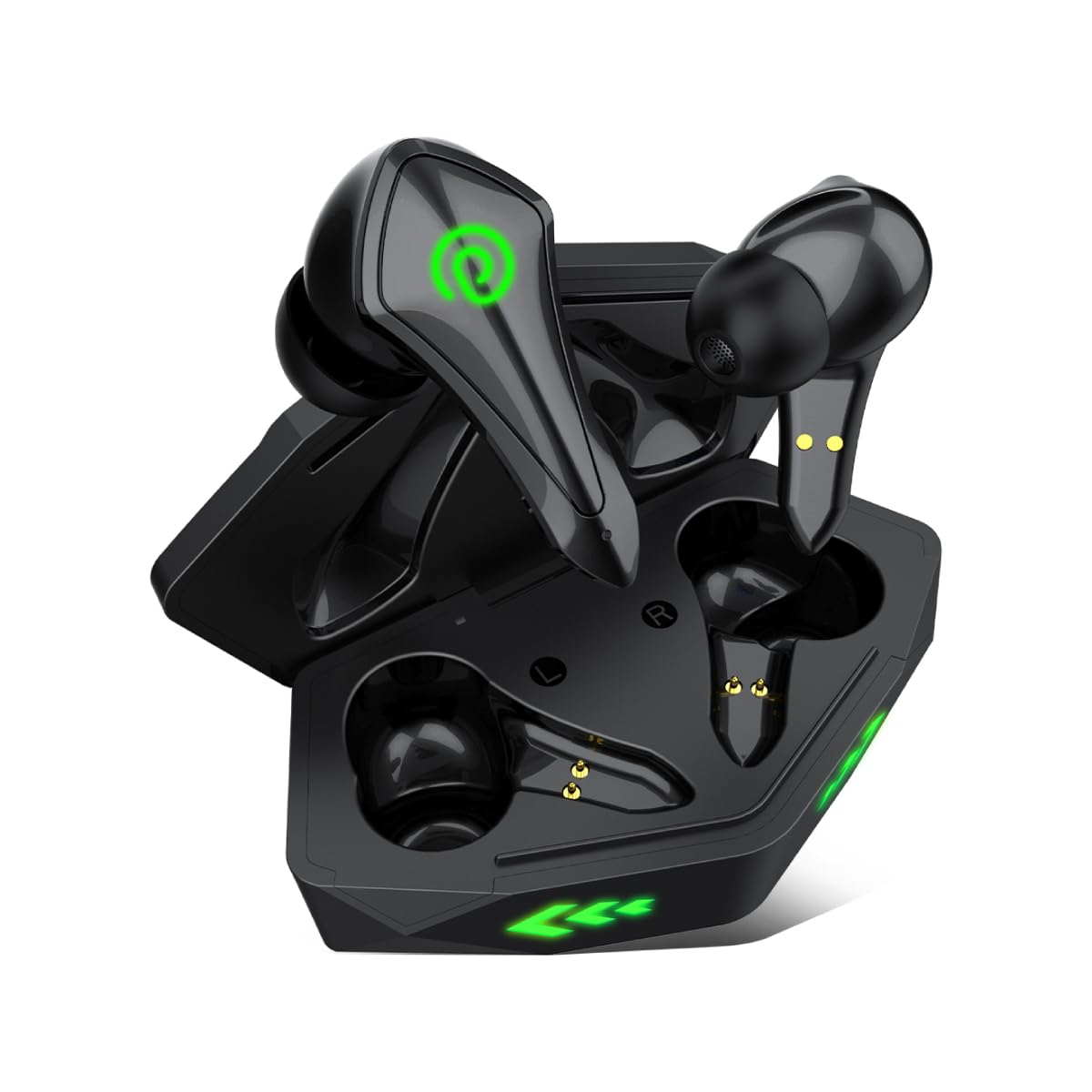 pTron Basspods Torq TWS Earbuds with 40ms Low Latency Gaming, TruTalk AI-ENC Calls, 40H Playtime, HD Mics, in-Ear Bluetooth 5.3 Headphones, Voice Assistant, Type-C Fast Charging & IPX5 (Black) (B0CYQVCYPV) Amazon Price History, Amazon Price Tracker