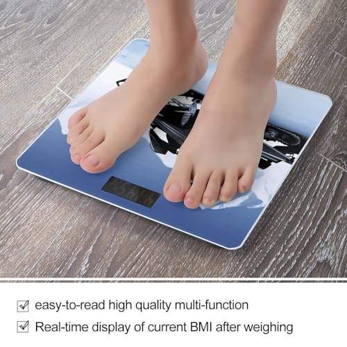 Balanza digital de baño, 400 lb, pantalla LCD miniatura 5
