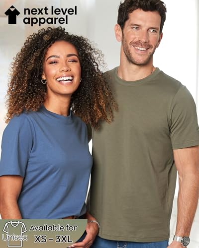 Next Level Apparel 6210 Men's T-Shirts, Pack of Unisex CVC Cotton Blend Bulk Undershirt – Custom Color Set Remera para Hombre4