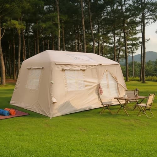 Carpa Inflable Geelife para Camping 11 m2 Beige miniatura 1