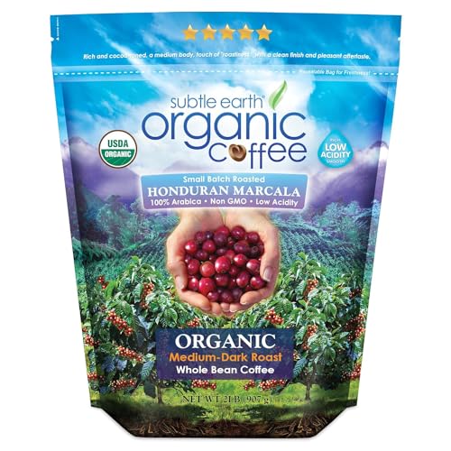 2LB Subtle Earth Organic Coffee - Medium-Dark Roast