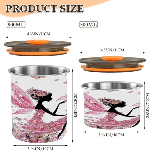 Envase hermético para café en acero inoxidable 900ml miniatura 2