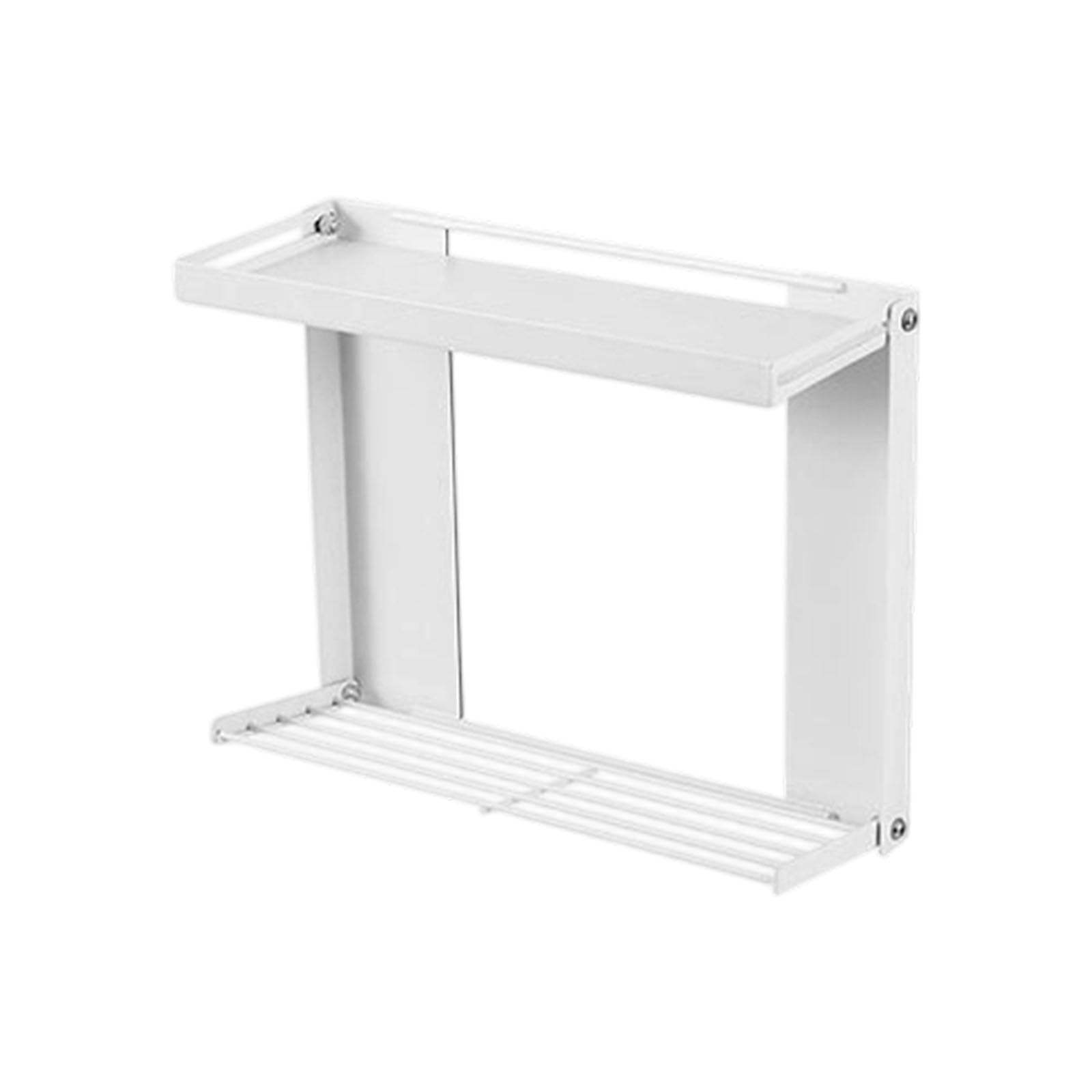 Bbajszx Contemporary Foldable Wall Mount Seasoning Holder Easy Setup Ideal for Small Kitchens Multi Purpose Seasoning Rack