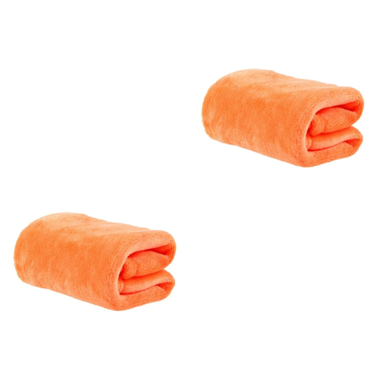 Zerodeko 2pcs Flannel Pet Blanket Cozy Towel Solid Pet Blanket for Dogs Cats Fleece for Bedding