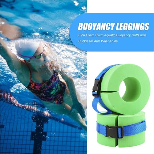 Brazaletes de Natación Para Tobillos 2 Pzas Verde miniatura 3