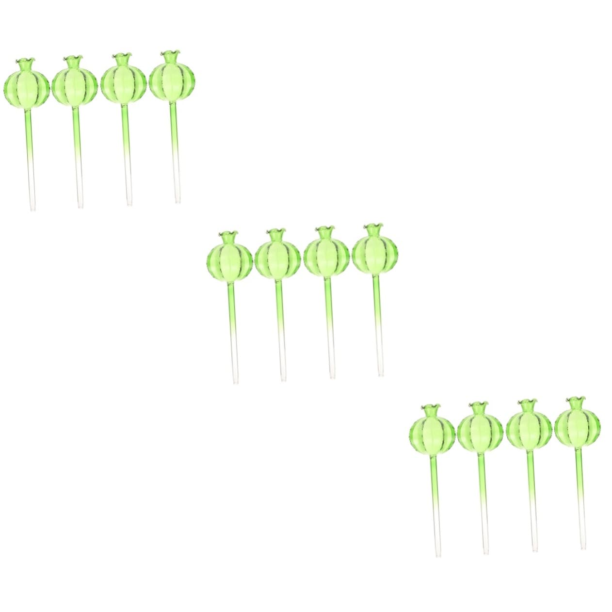 Kisangel 3 Ensembles Pot De Fleurs À Arrosage Automatique Pointes D'arrosage Bulbe D'arrosage Globes D'arrosage en Verre pour Plantes Globes d'eau Light Green Un Verre 4 Pièces * 3