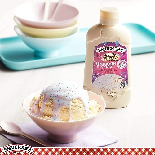 Smuckers Unicorn Magic Shell Smucker`s Topping Freezes In Seconds (1) 7.25 oz Bottle - image 4