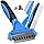 3PCS Pet Grooming Rake & Metal Comb & Flea Comb for Cats and Dogs, Double-Sided Dematting Tool, Extra-Wide Deshedding Dog Brush for Long Hair to Effectively Remove Tangles, Knots and Mats (Blue)
