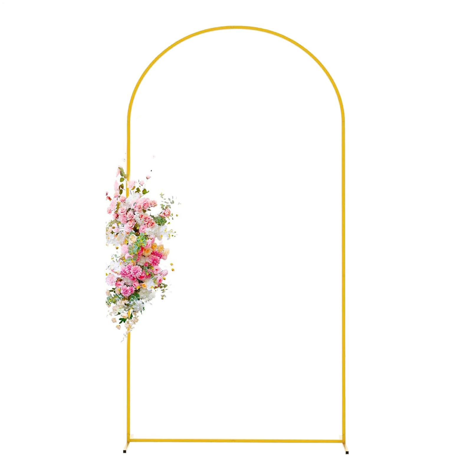 80 x 180 cm sfondo stand oro di nozze palloncino stand telaio supporto in metallo set per matrimoni, compleanni, feste, lauree, celebrazioni sfondo studio decorazione