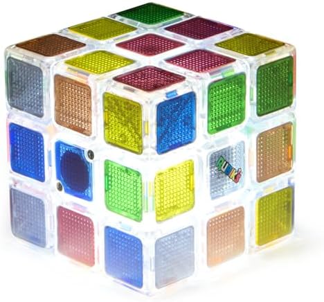 Rubik's Pulse 3x3 Zauberwürfel, pulsierend-leuchtender Zauberwürfel mit integriertem 60-Sekunden-Timer, hochwertige Verarbeitung, für Einsteiger und Profis, ab 8 Jahren