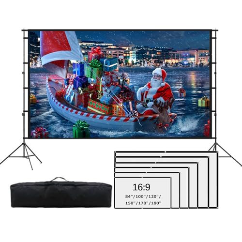 Pantalla de proyección con trípode 100 pulgadas 16:9 HD 4K