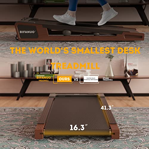Image of Bifanuo Walking Pad Under Desk Treadmill Small Compact Walking Treadmill with Incline 5 Fit Standing Desk