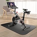 LM BODYCARE Bike Mat, Exercise Mat for Carpet & Hardwood Floors, Cushioned, Black - Image 4