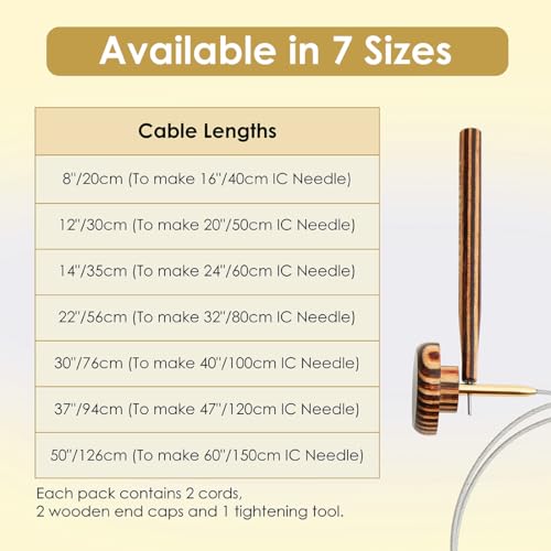 Image of Lantern Moon Nylon Coated Stainless Steel Fixed Cords | 13 inch /33cm (to Make 20 inch /50cm IC Needle)